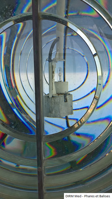 Optique et lampe du Phare